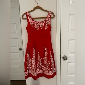 Antonio Melani Red Floral Dress